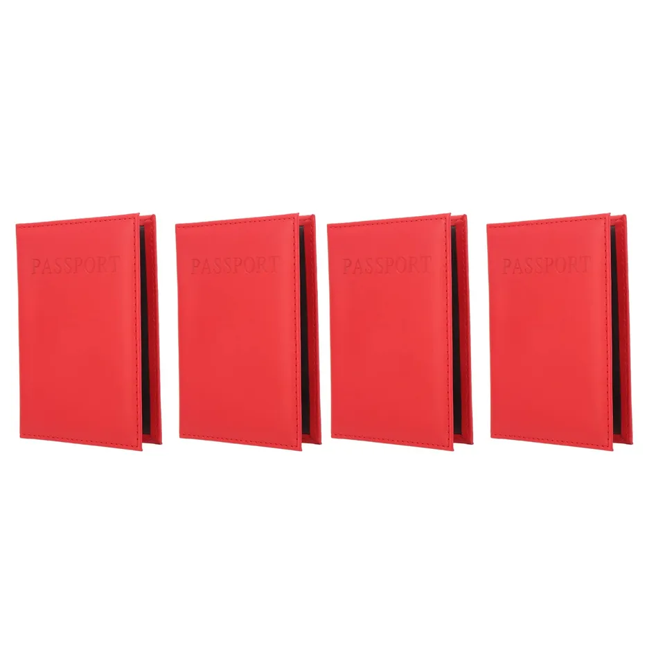 Omabeta Fashion Accessories & Umbrellas housses passeport grand format rouges lot de 4