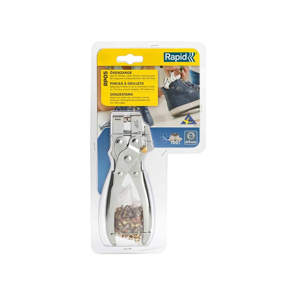 Rapid’os 16 Rivetage RP05 pince à œillets 4 mm avec 100 œillets