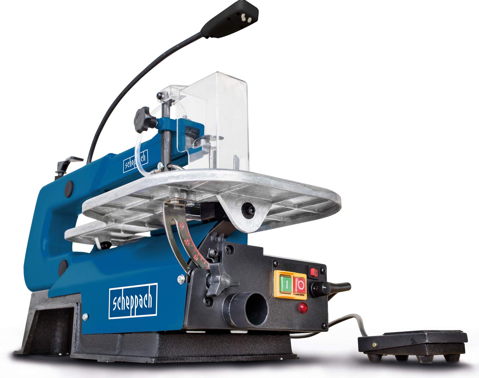 Scheppach BS Series Deco-XL scie à chantourner 125 W, avec pédale