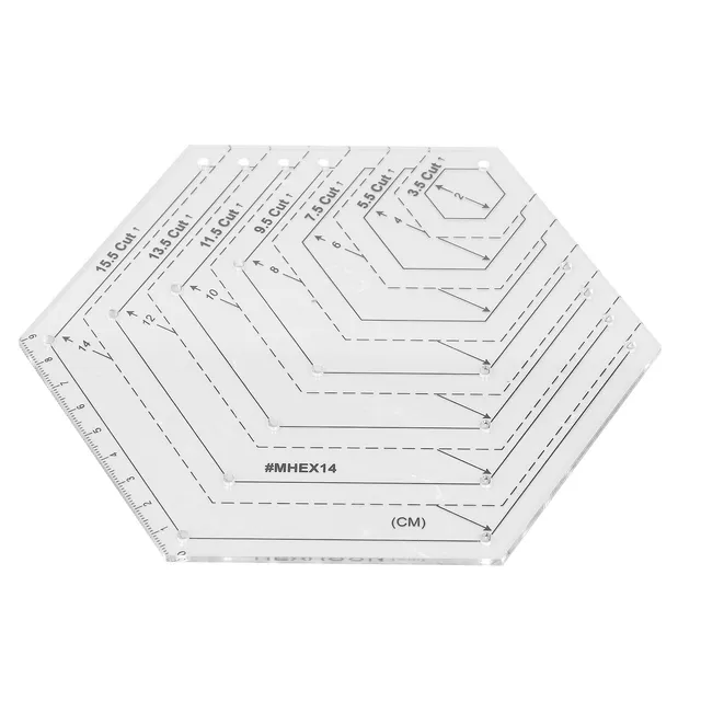 Omabeta Toys & Games Modèle de Coupe Tournére règle acrylique transparente