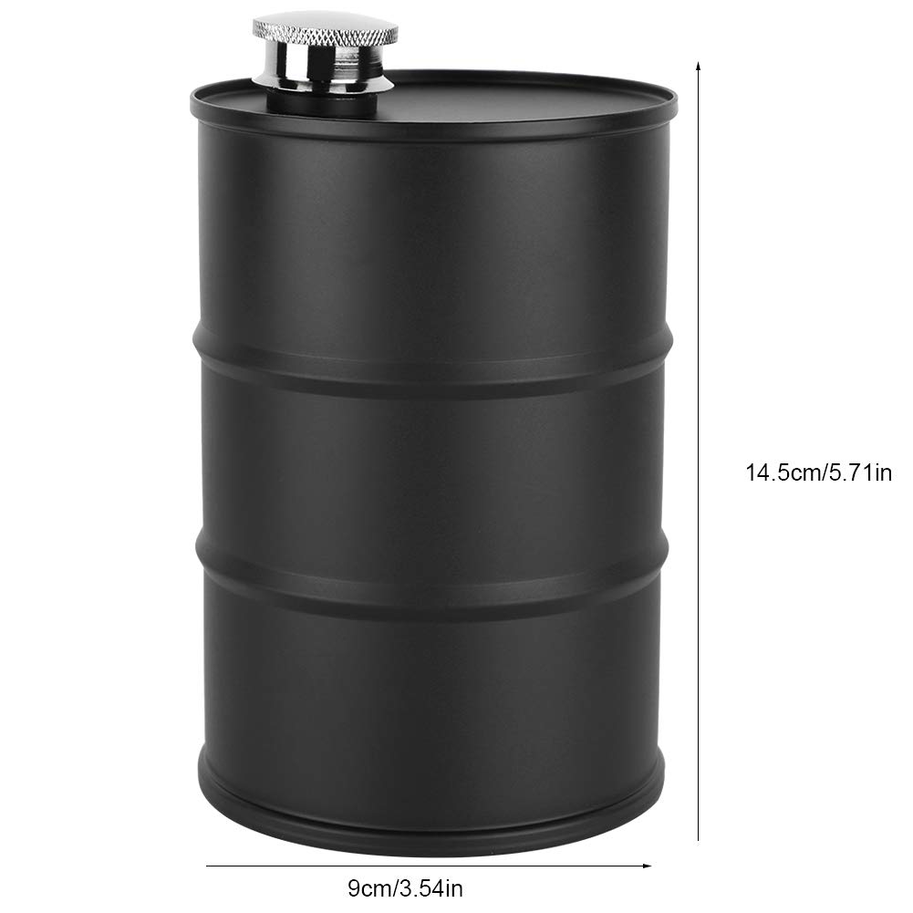 Omabeta Kitchen Utensils & Cooking Tools Flasque 700 ml noire en acier inoxydable