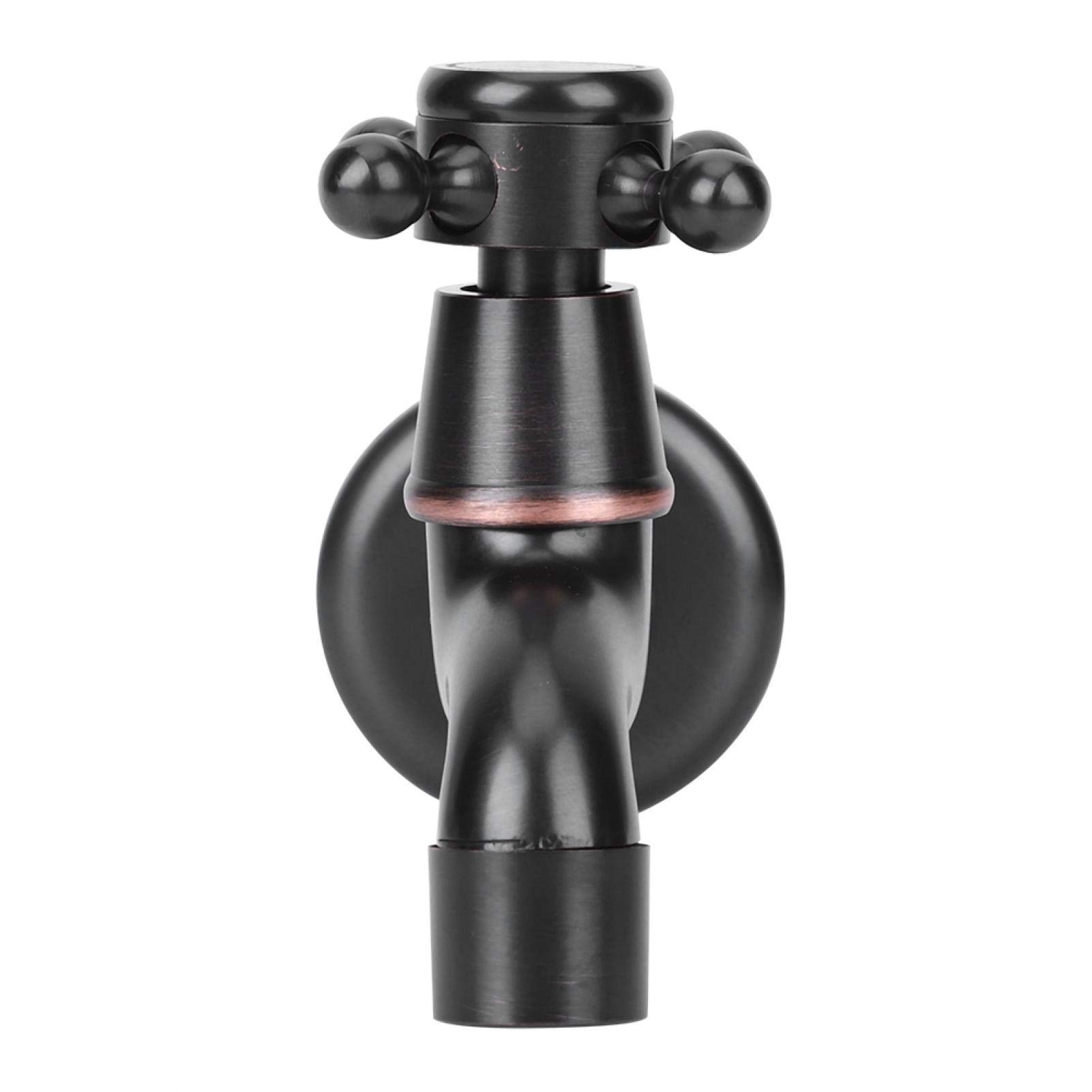 Omabeta Home Décor & Bathroom Décor Robinet mural long noir eau froide