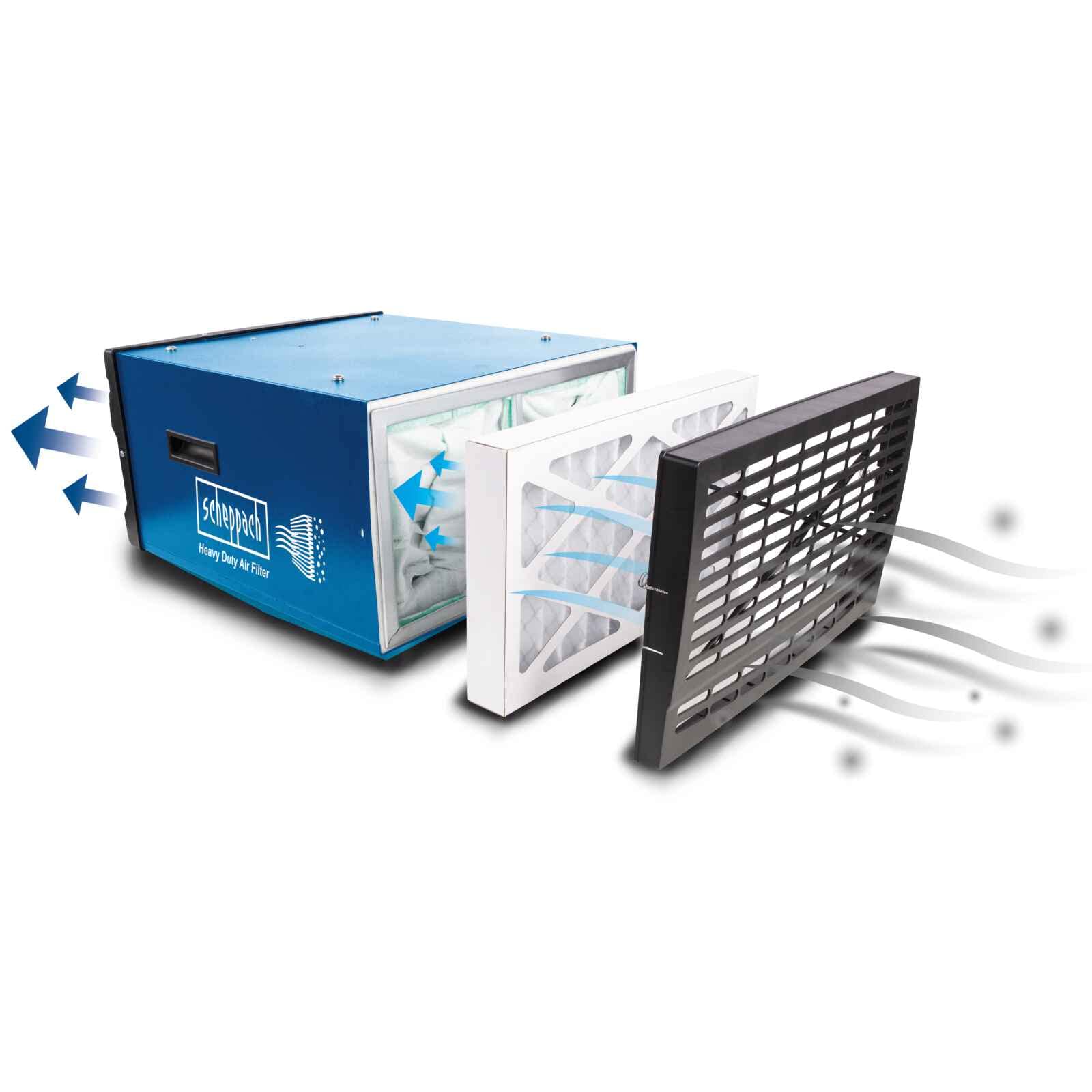Scheppach ST Series HDA14 purificateur d’air atelier 740 m³/h