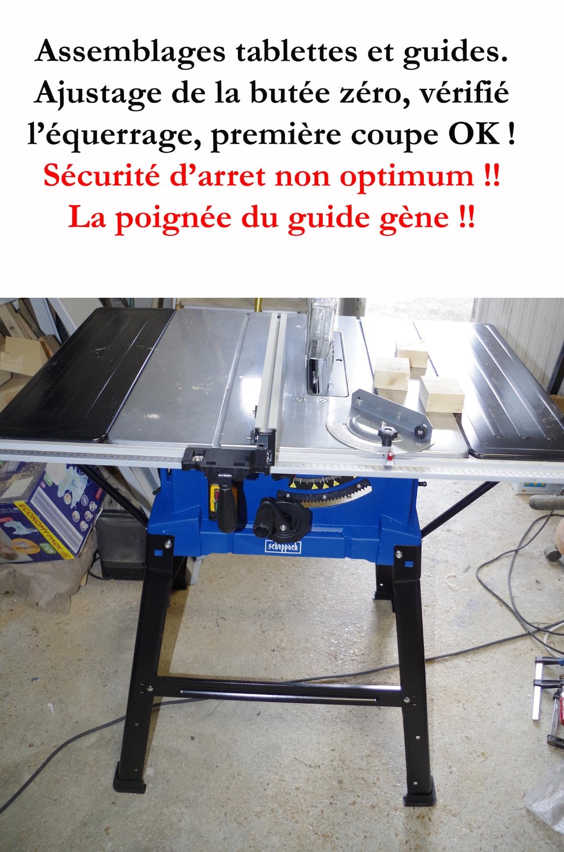 Scheppach HM Series HS110 scie sur table 2000 W, lame 254 mm