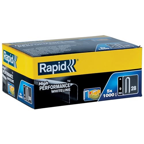 Rapid Agrafage 11890130 agrafes n°28 9 mm, 5000, pour câbles galvanisées