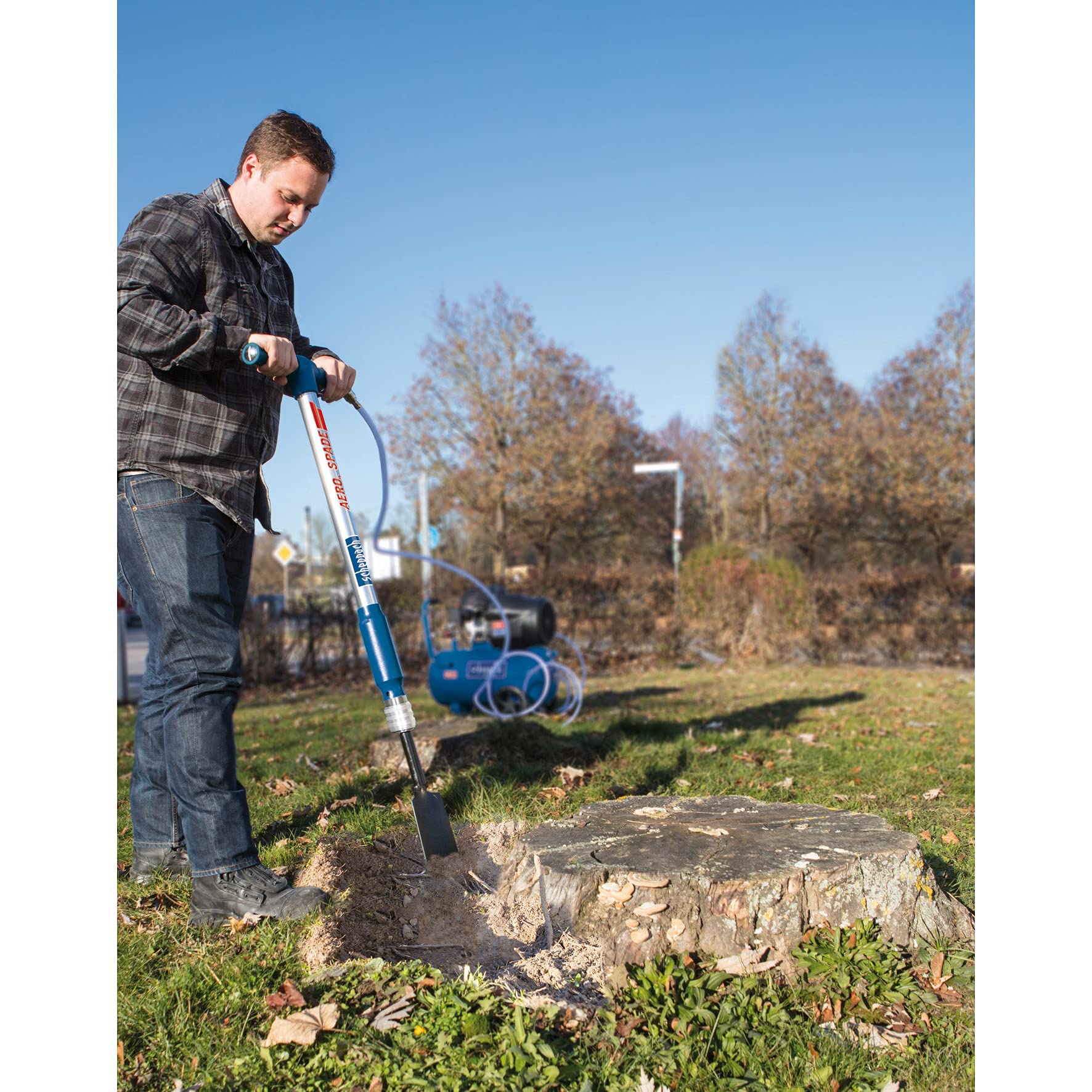 Scheppach HC Series Aero²Spade bêche pneumatique 27 J 6,3 bar