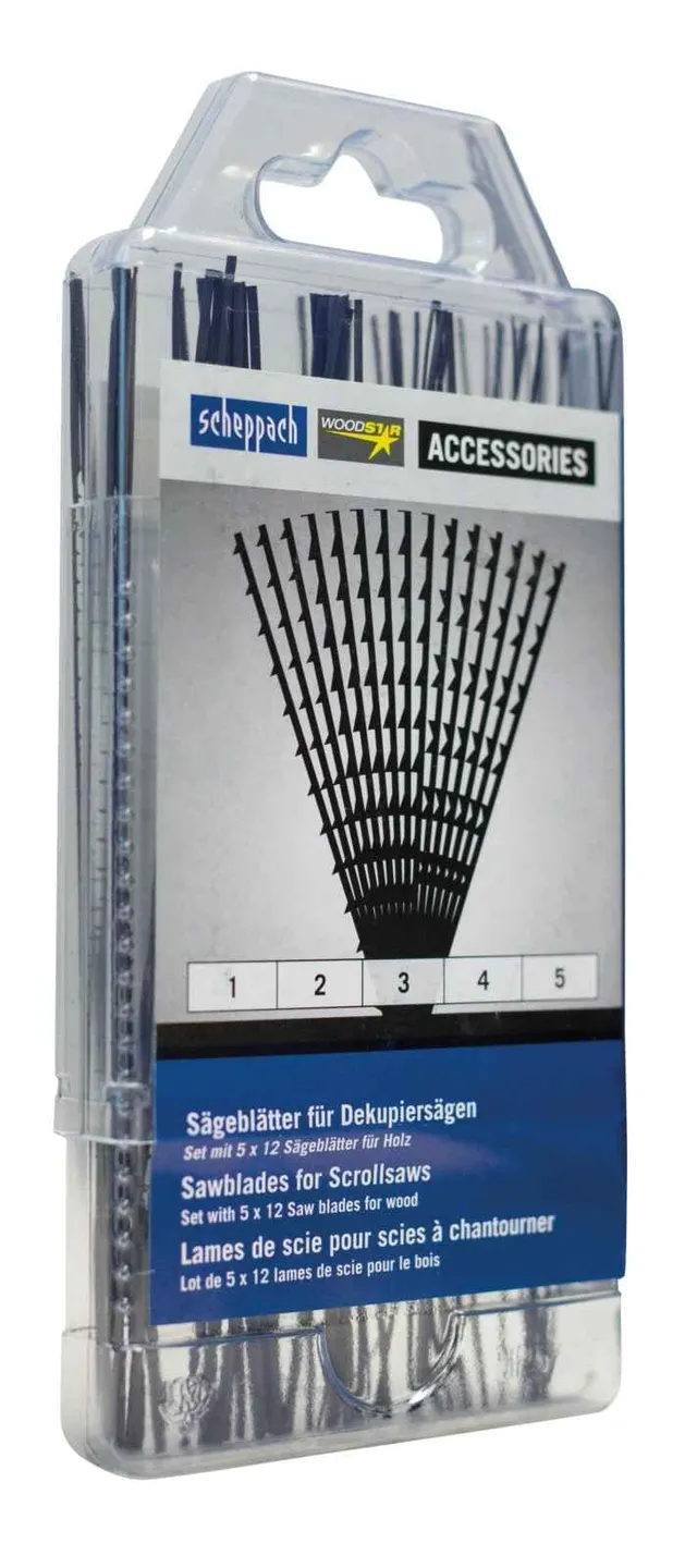 Scheppach BS Series lot de 60 lames de scie à chantourner