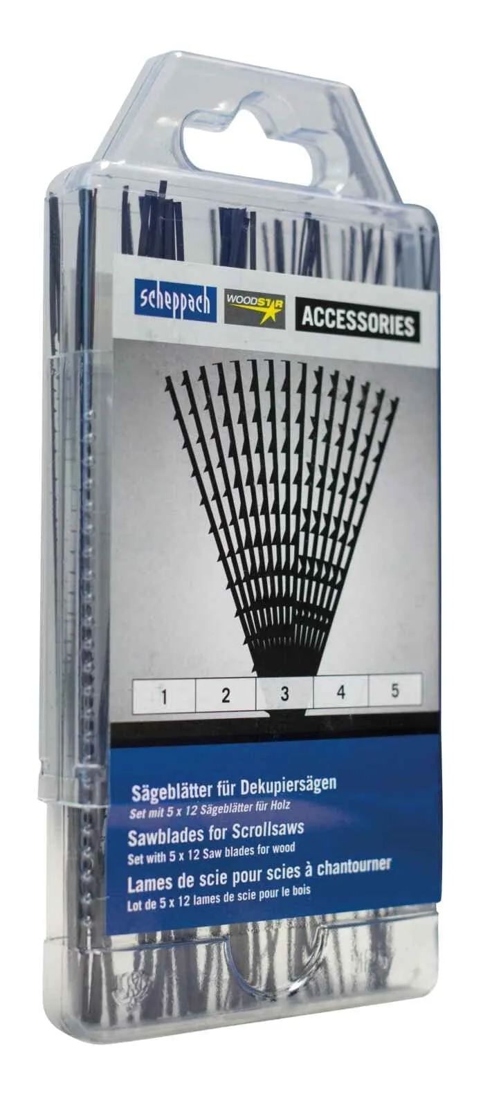 Scheppach BS Series lot de 60 lames de scie à chantourner
