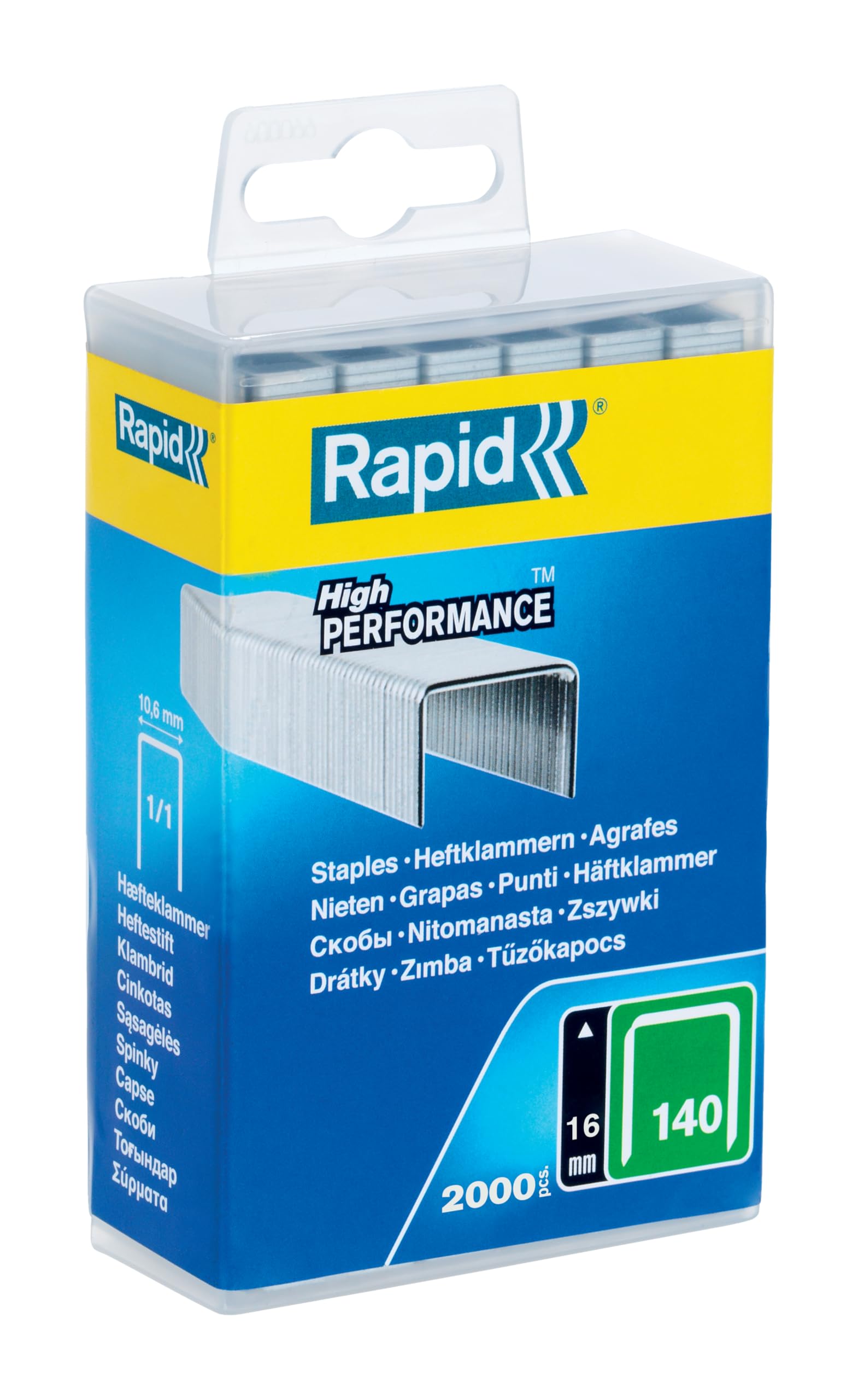 Rapid’os 16 Agrafage n°140 agrafes 16 mm 2 000 galvanisées
