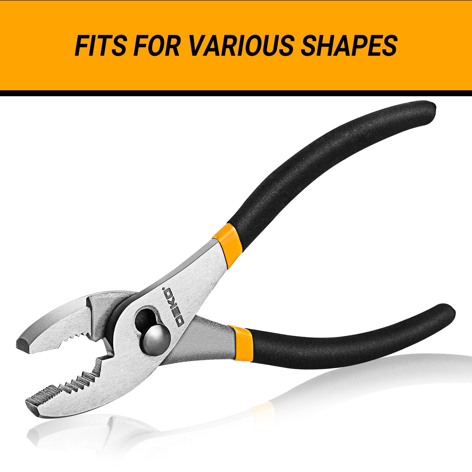 DEKOPRO TOOL KIT pince à joint coulissant 20,3 cm, poignée caoutchouc antirouille