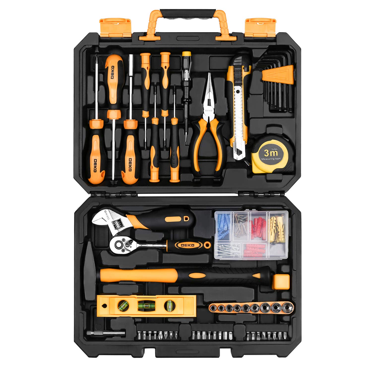 DEKOPRO TOOL KIT ensemble d’outils 100 pièces avec coffret noir