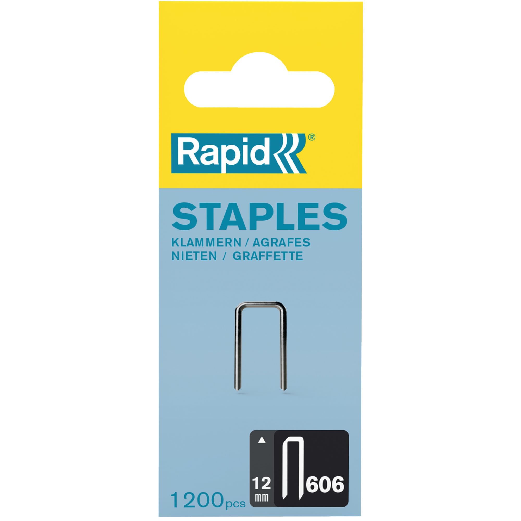 Rapid’os 16 Agrafage n°606 agrafes 12 mm, 1200 pièces, galvanisées