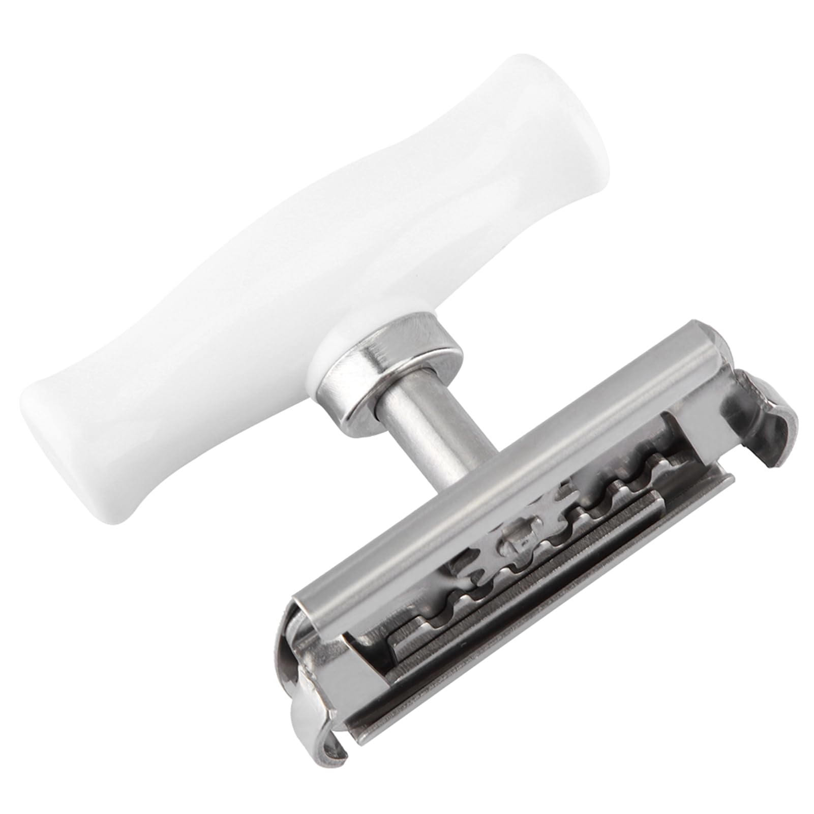 Omabeta ouvre-bocal compact en acier inoxydable pour pots de 2,4 à 10,2 cm