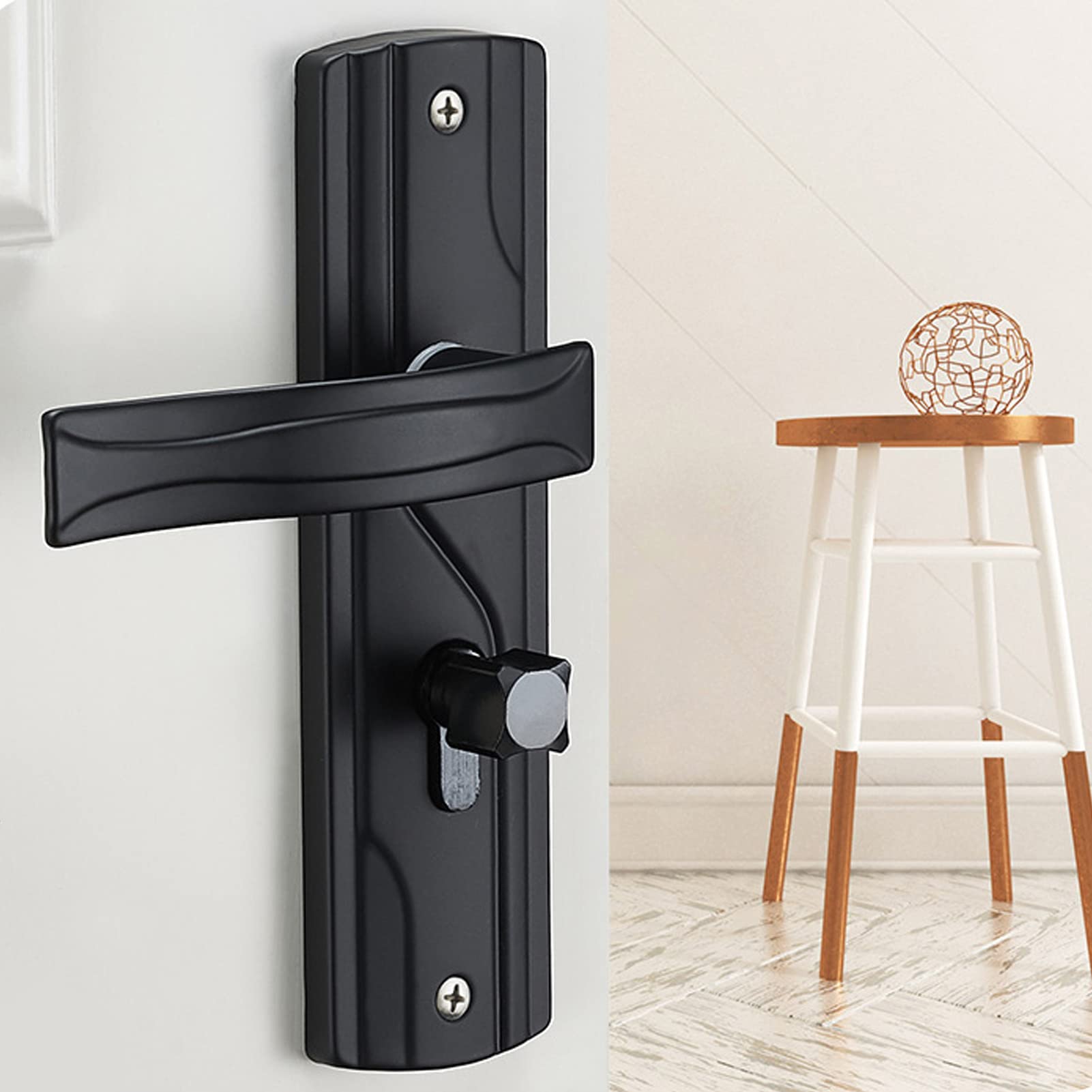 Omabeta Tools & Workshop Equipment serrure de porte noire avec clé