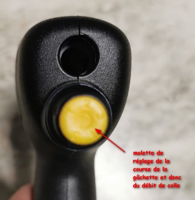 Rapid Collage BGX500 pistolet à colle sans fil 18 V sans batterie ni chargeur