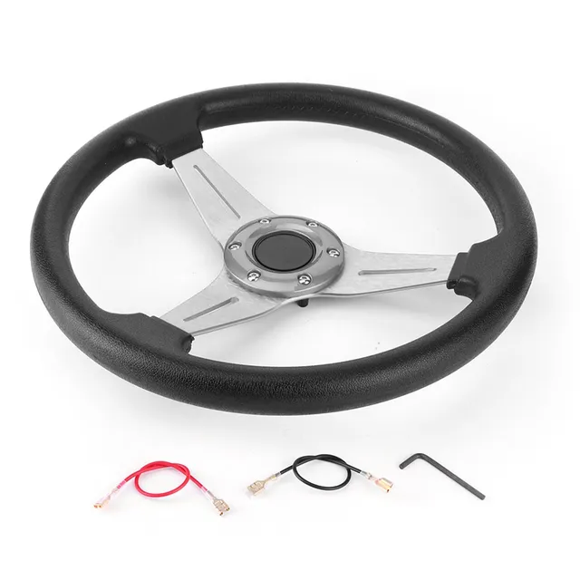 Omabeta Toys & Games volant de course 14 pouces, argent, alliage et PU