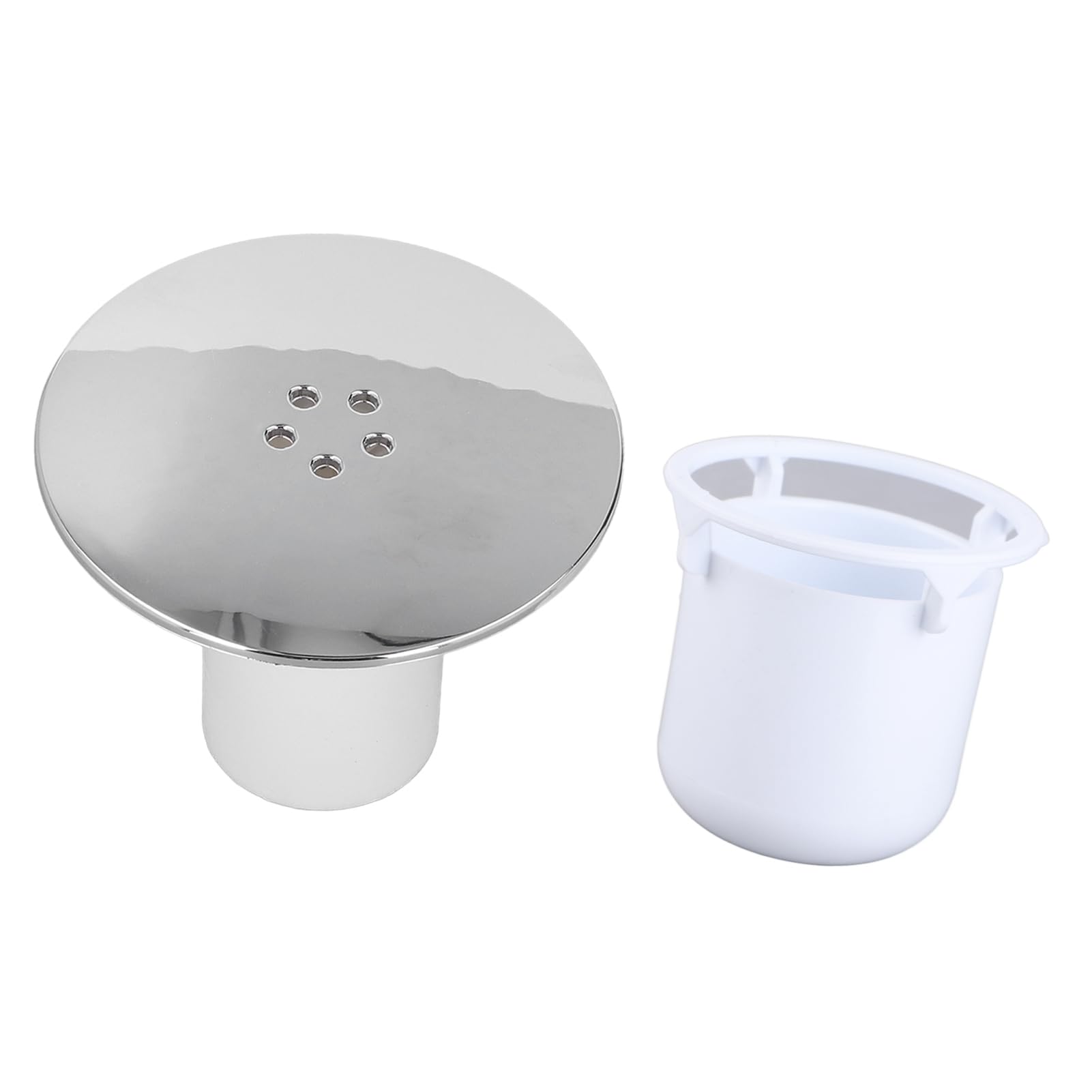Omabeta Home Décor & Bathroom Décor couvercle de bonde de douche chromé 90 mm