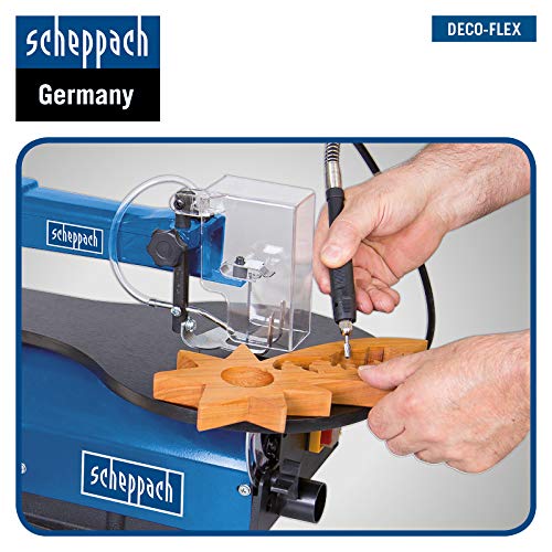 Scheppach BS Series DECO-FLEX scie à chantourner avec arbre flexible, 125 W