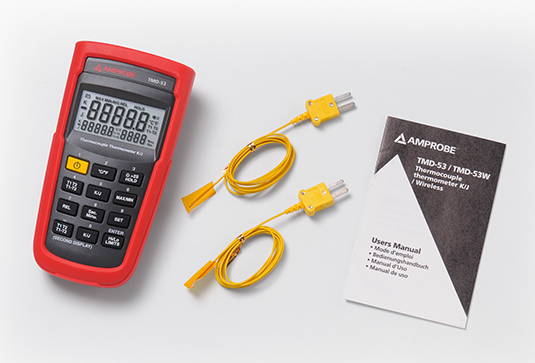 Amprobe HVAC Tools TMD-53 thermomètre à thermocouple K/J double entrée