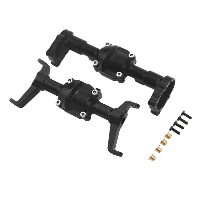 Omabeta Toys & Games boîtier essieux avant arrière FMS FCX24 1/24 RC noir