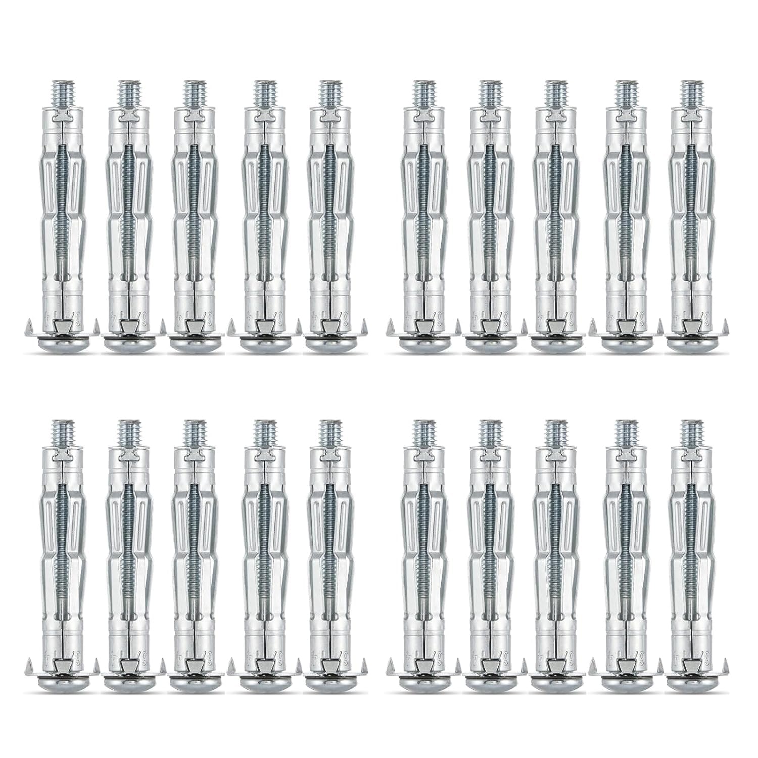 AKKTOL Molly Bolts & Hollow Wall Anchors M5 x 37 mm cheville métallique 25 pièces galvanisée