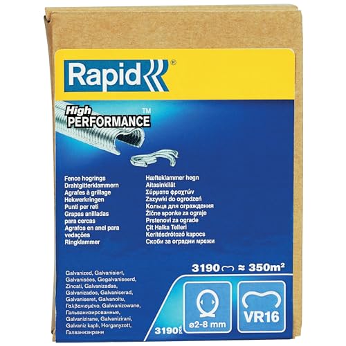 Rapid Jardin VR16 agrafes de grillage 3190 pièces acier galvanisé