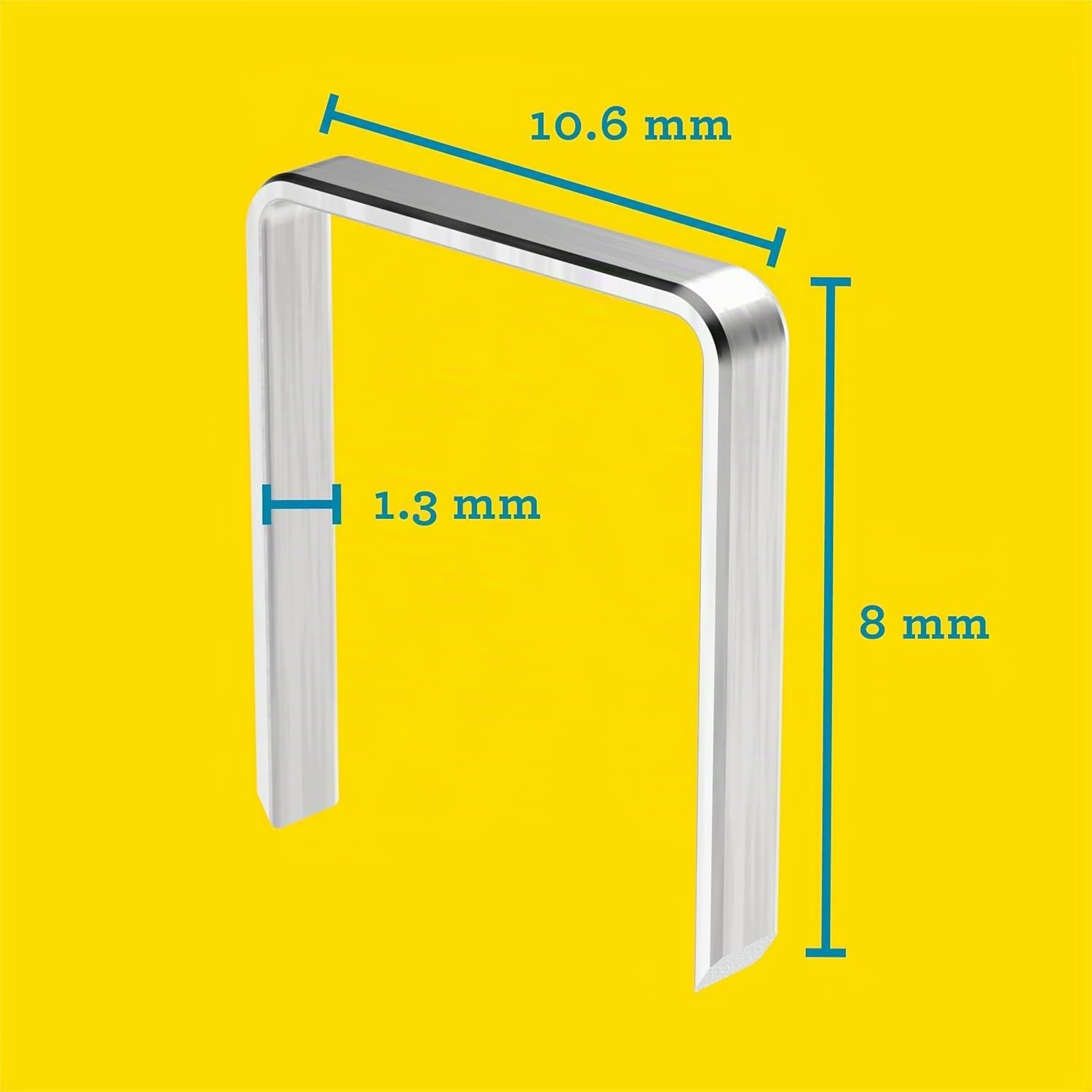 Rapid’os 16 Agrafage n°140 agrafes fil plat 8 mm, 5000 pièces, galvanisées
