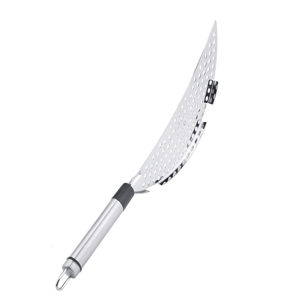 Omabeta Kitchen Utensils & Cooking Tools passoire demi-lune pour casserole en acier inoxydable