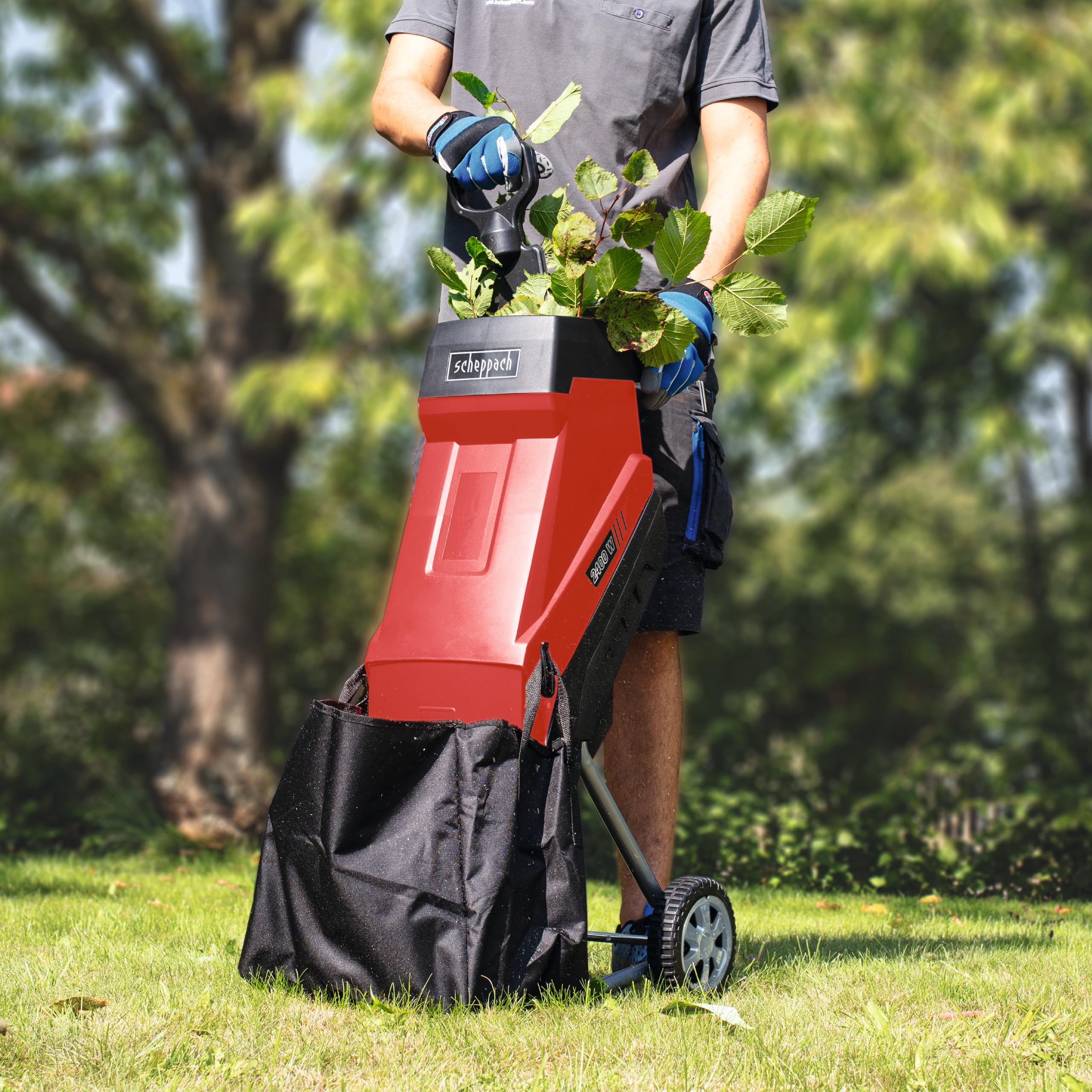 Scheppach TKG Series GS55 broyeur de végétaux électrique 2400 W 45 l