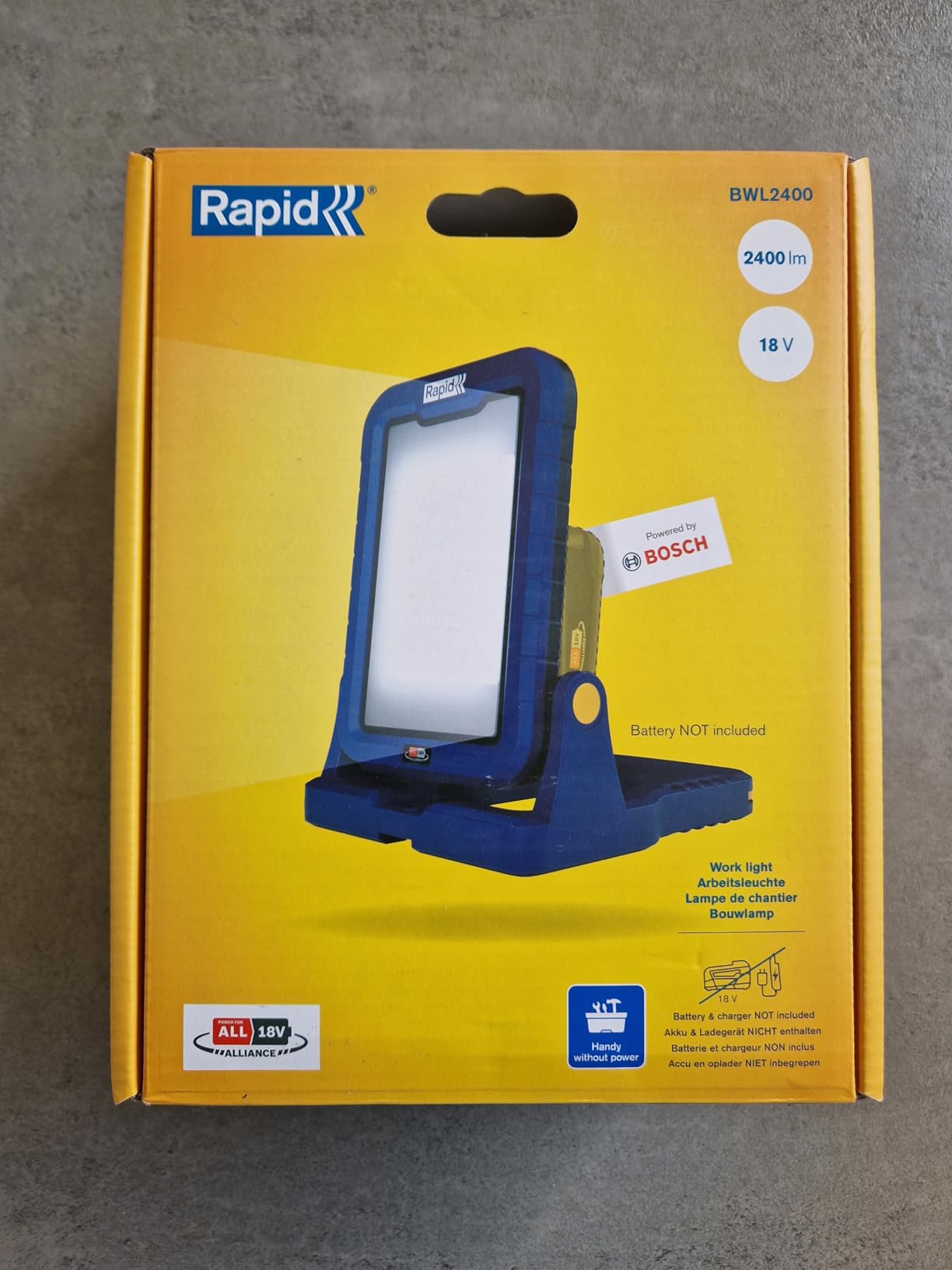 Rapid’os 16 Lampes de Chantier BWL2400 projecteur LED 18 V 2400 lumens