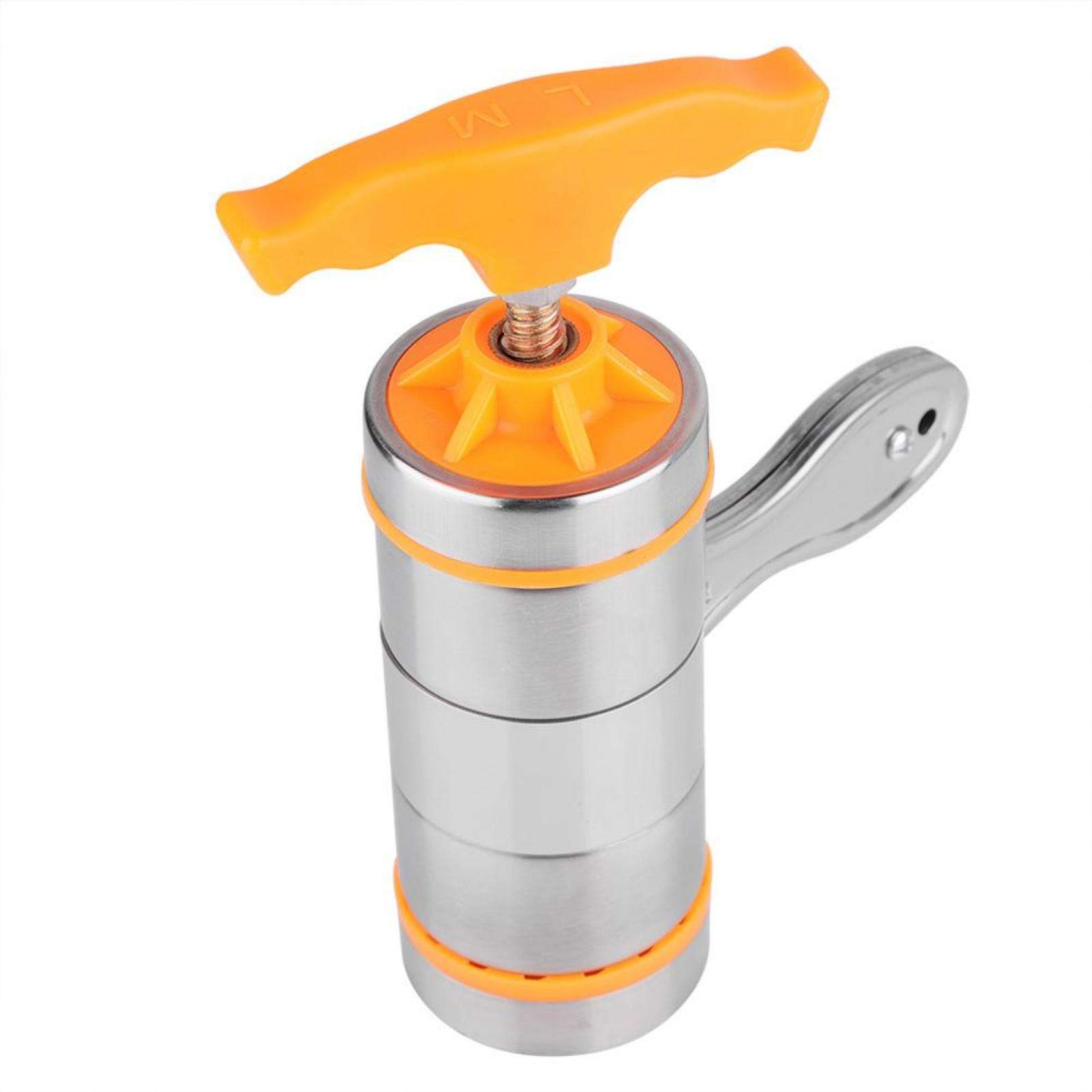 Omabeta Kitchen Utensils & Cooking Tools presse à pâtes manuelle orange 7 moules inox