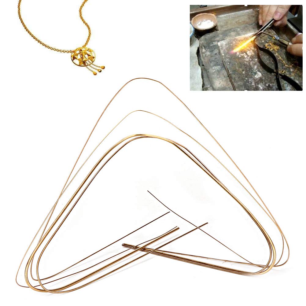 Omabeta Tools & Workshop Equipment Fil à souder pour bijoux, 4 diamètres en cuivre