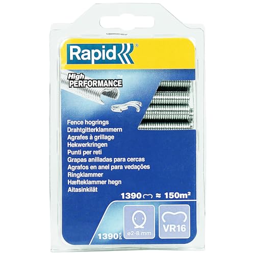 Rapid’os 16 Jardin VR16 agrafes à grillage galvanisées 1390 pièces