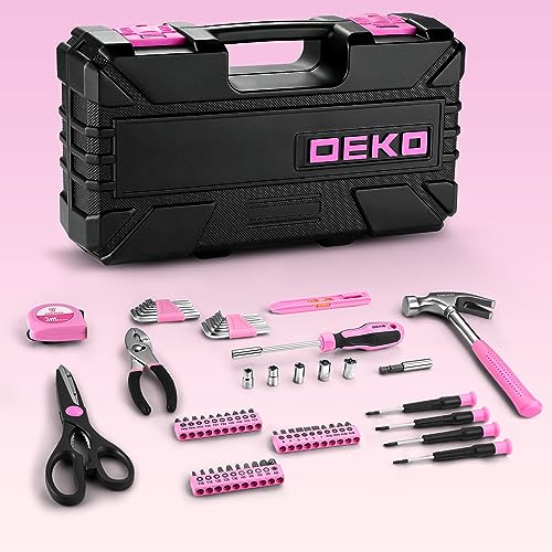 DEKOPRO TOOL KIT boîte à outils 62 pièces rose
