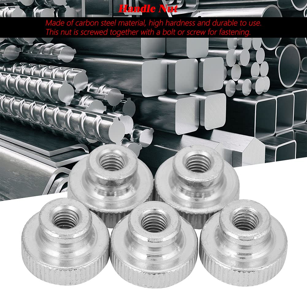 Omabeta Fasteners, Screws & Springs GB806 écrou moleté M6 5 pièces acier