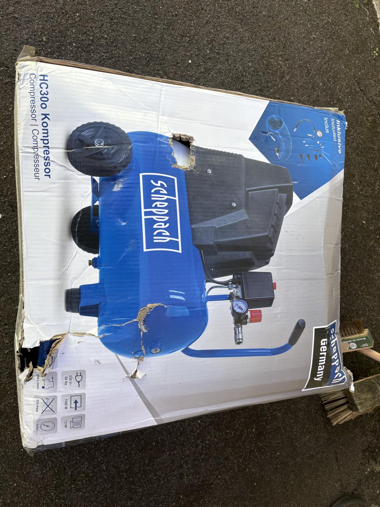 Scheppach HC Series HC30o compresseur 24 L sans huile