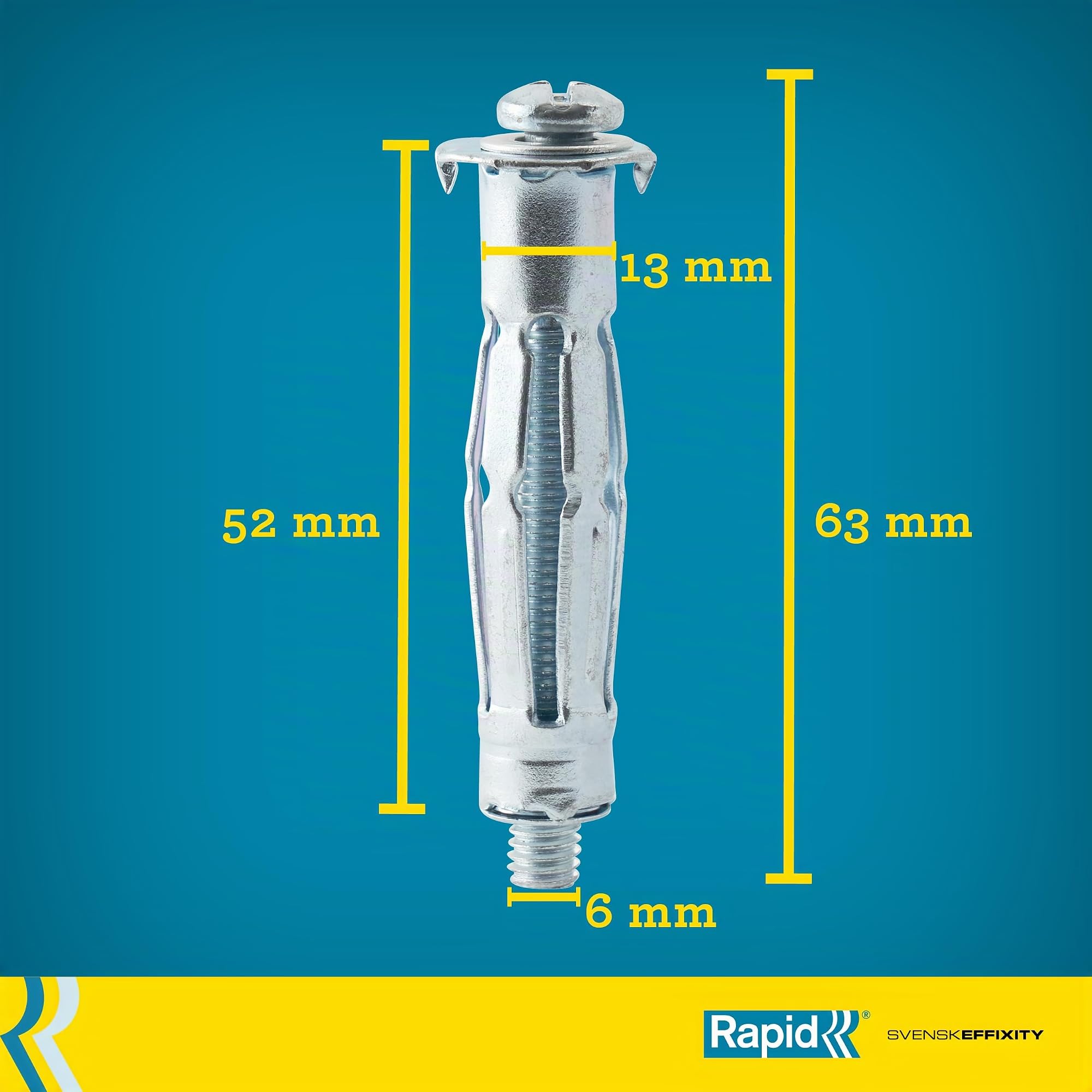 Rapid’os 16 Fixations murs creux chevilles à expansion 50 kg, 10 pièces