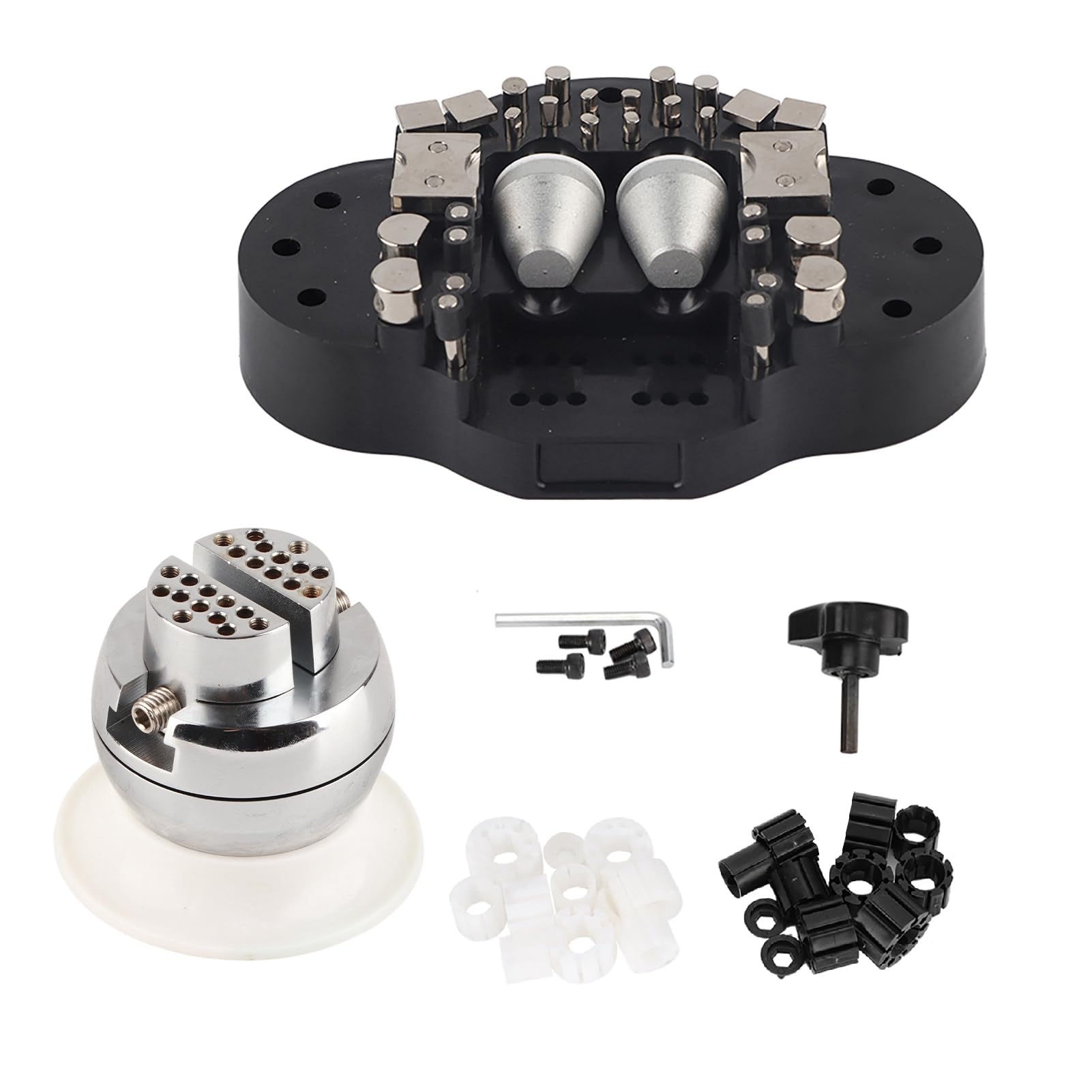 Omabeta Tools & Workshop Equipment Étau à boule de gravure 360° avec accessoires, métal et plastique
