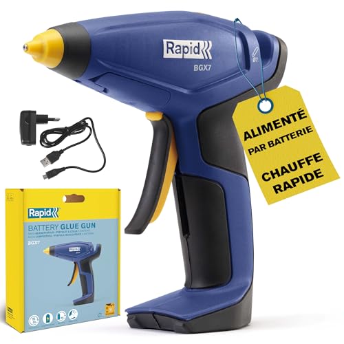 Rapid’os 16 Collage BGX7 pistolet à colle sans fil 7 mm Blister, boîte FSC