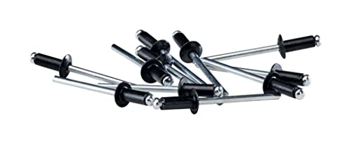 Rapid’os 16 Rivetage rivets aveugles noirs 4 × 10 mm 50 pièces aluminium