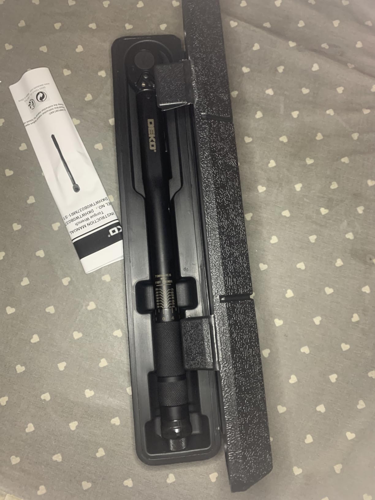 DEKOPRO SOCKET SET clé dynamométrique à cliquet 3/8 po 13,6–108,5 Nm