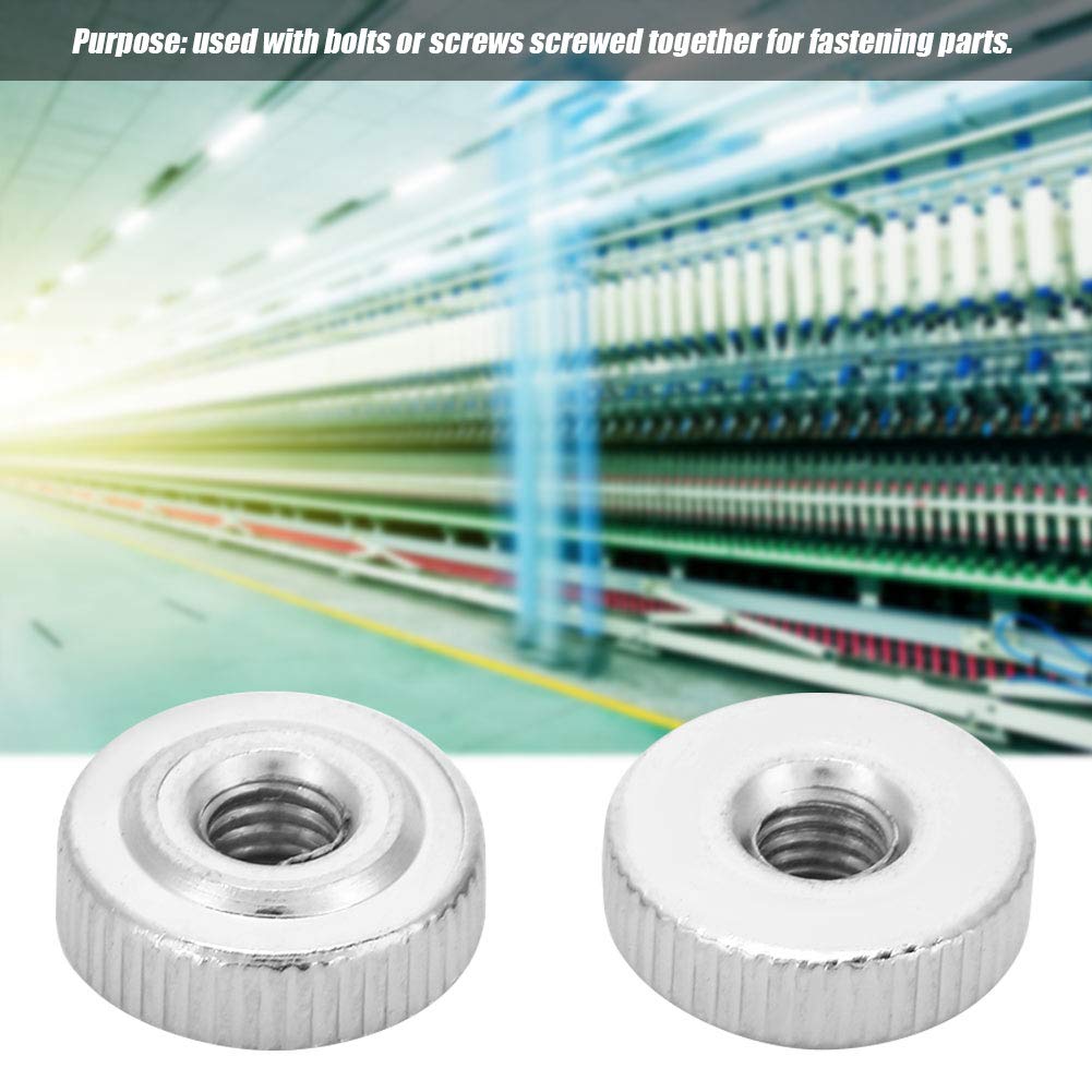 Omabeta Fasteners, Screws & Springs écrous moletés M3 10 pièces acier carbone