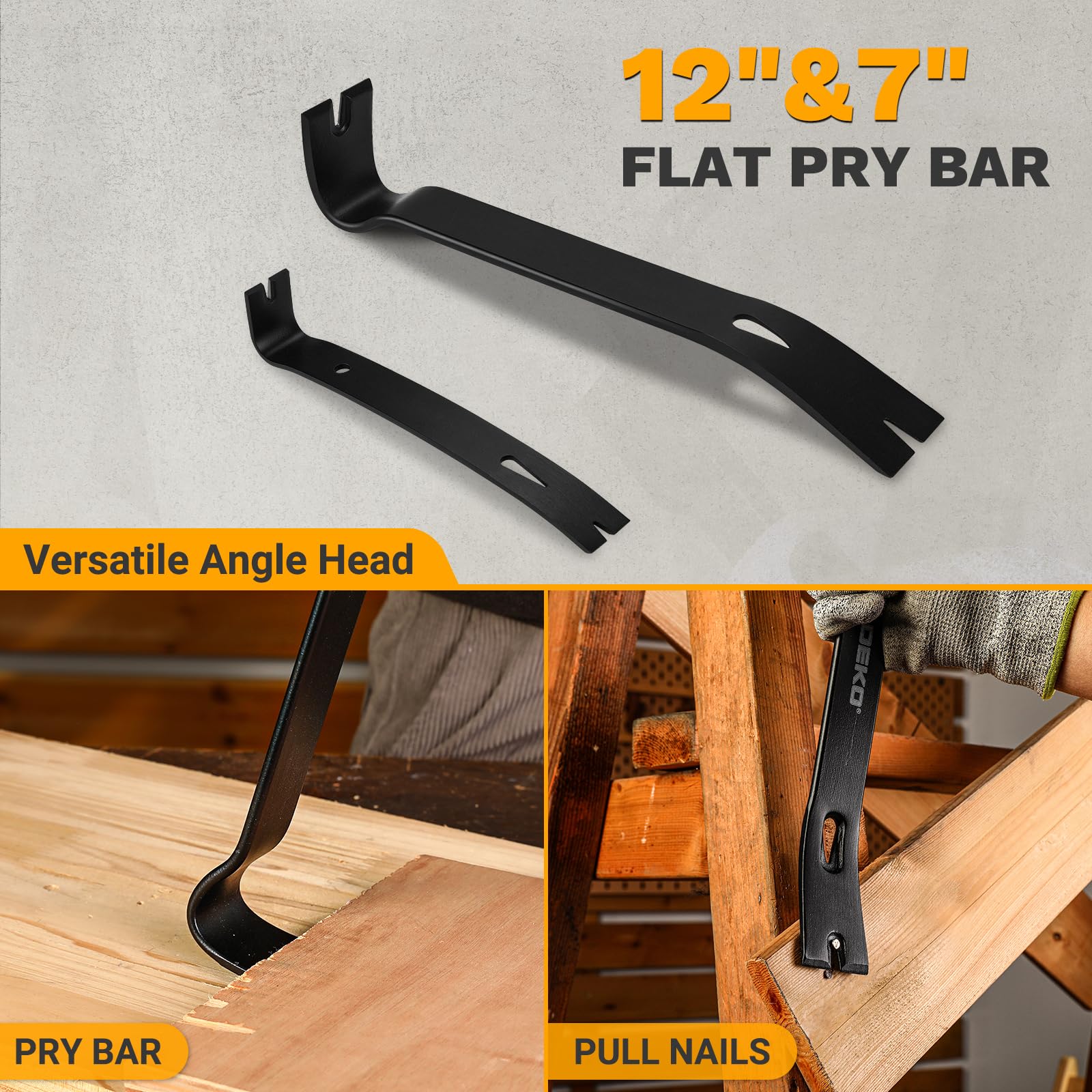DEKOPRO TOOL KIT Pieds-de-biche Lot de 4 acier