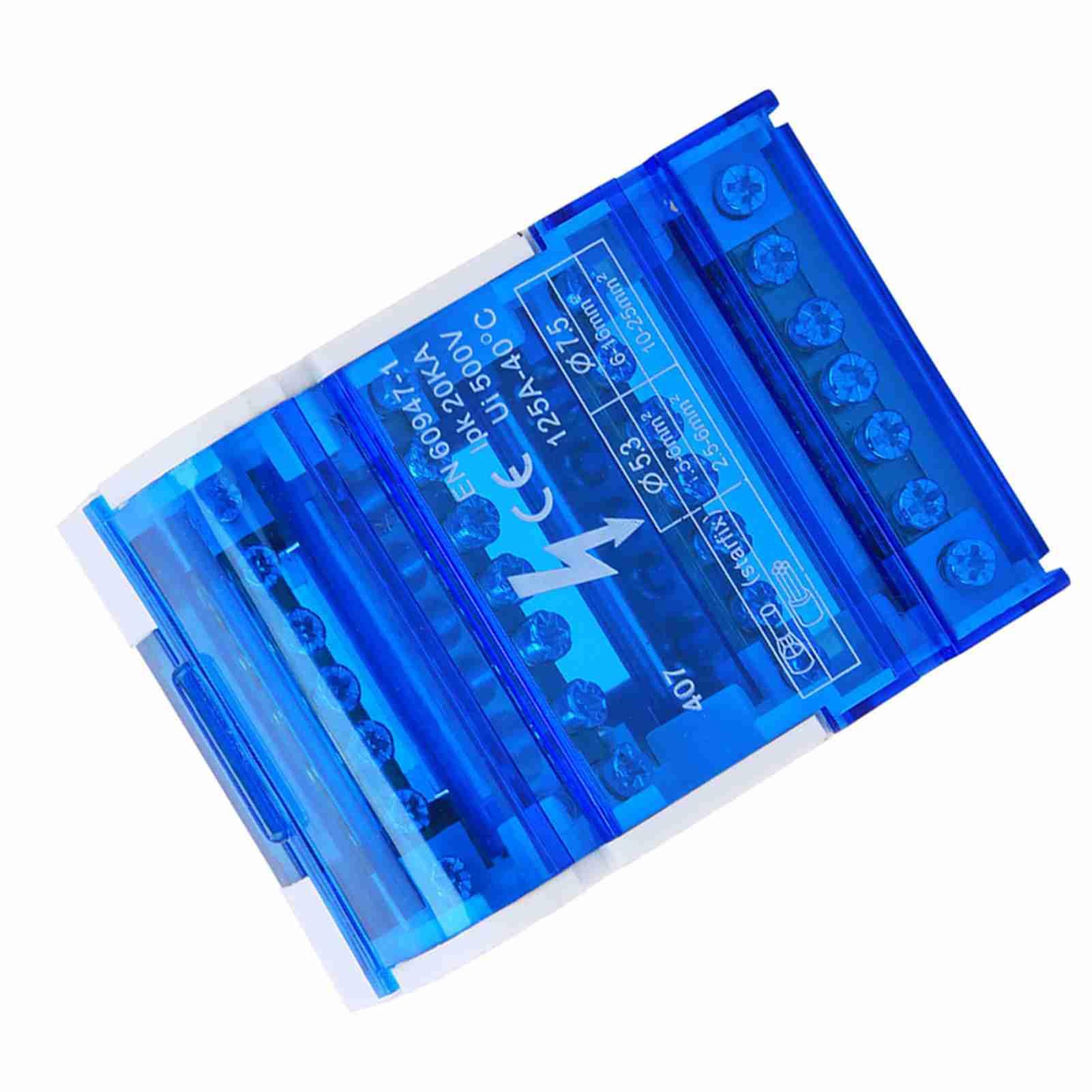 Omabeta Electrical Components & Wiring boîte de jonction 407 à 4 niveaux sur rail DIN 67 × 90 × 50 mm