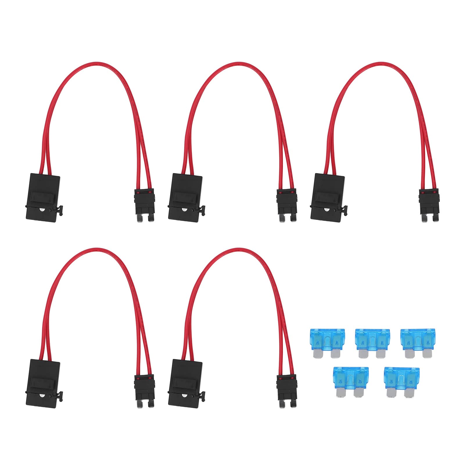 Omabeta Automotive Accessories connecteur porte-fusible voiture mini lame 5 pièces 16 AWG 20 A
