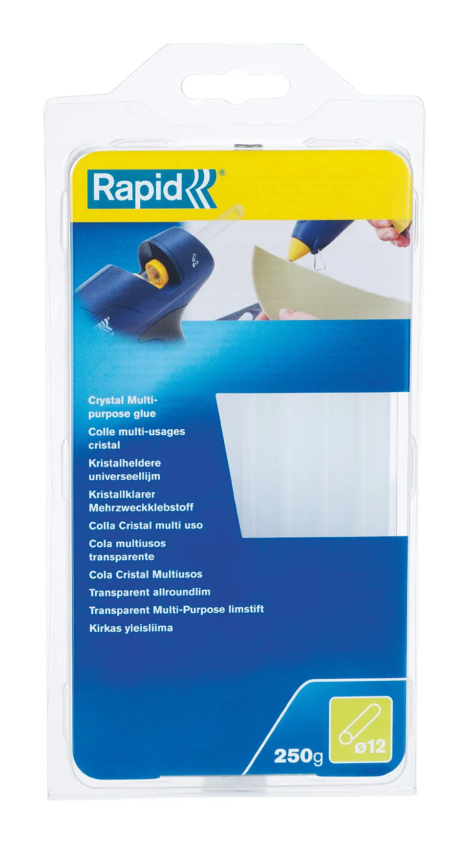 Rapid’os 16 Collage 5000626 bâtons de colle chaude transparents 250 g