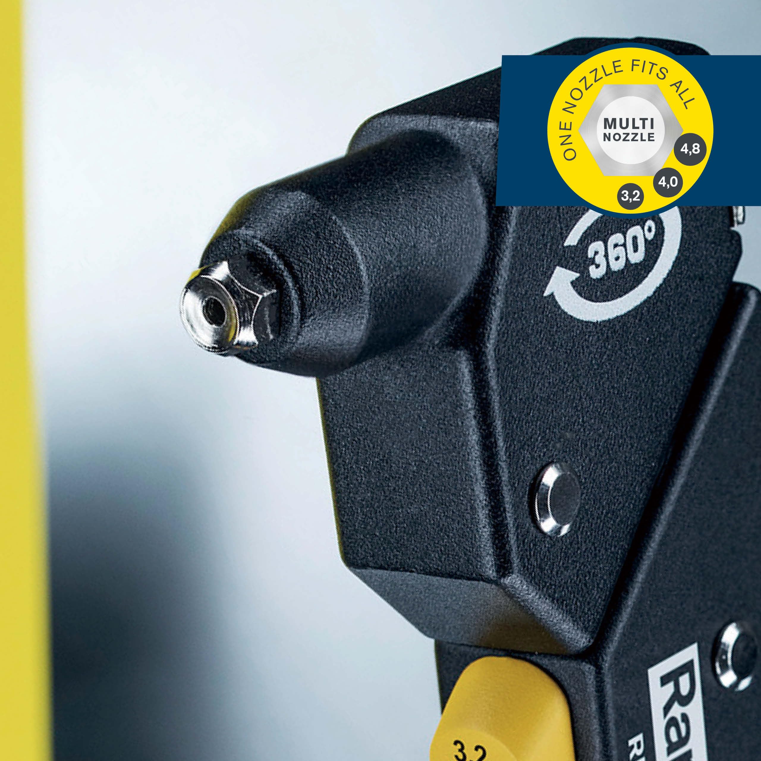 Rapid’os 16 Rivetage RP60 Multi pince à riveter tête pivotante
