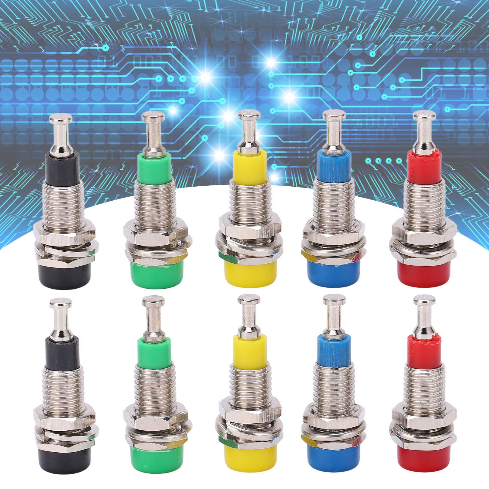 Omabeta Electrical Components & Wiring douille banane femelle 2 mm 2 pièces plaquée or