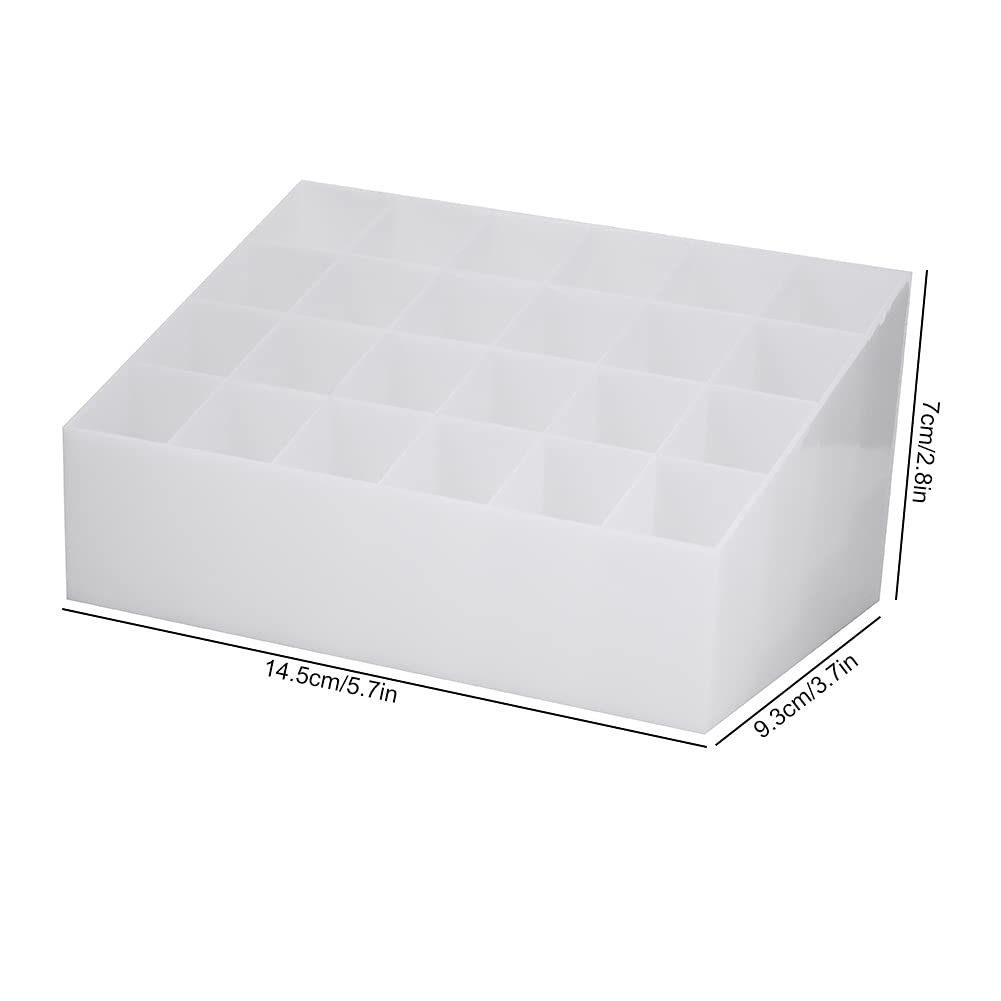 Omabeta Beauty, Hair & Nail Care Organisateur de rouge à lèvres 24 compartiments blanc