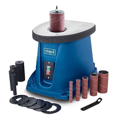Scheppach BS Series OSM100 ponceuse à broche oscillante, 450 W, 6 manchons